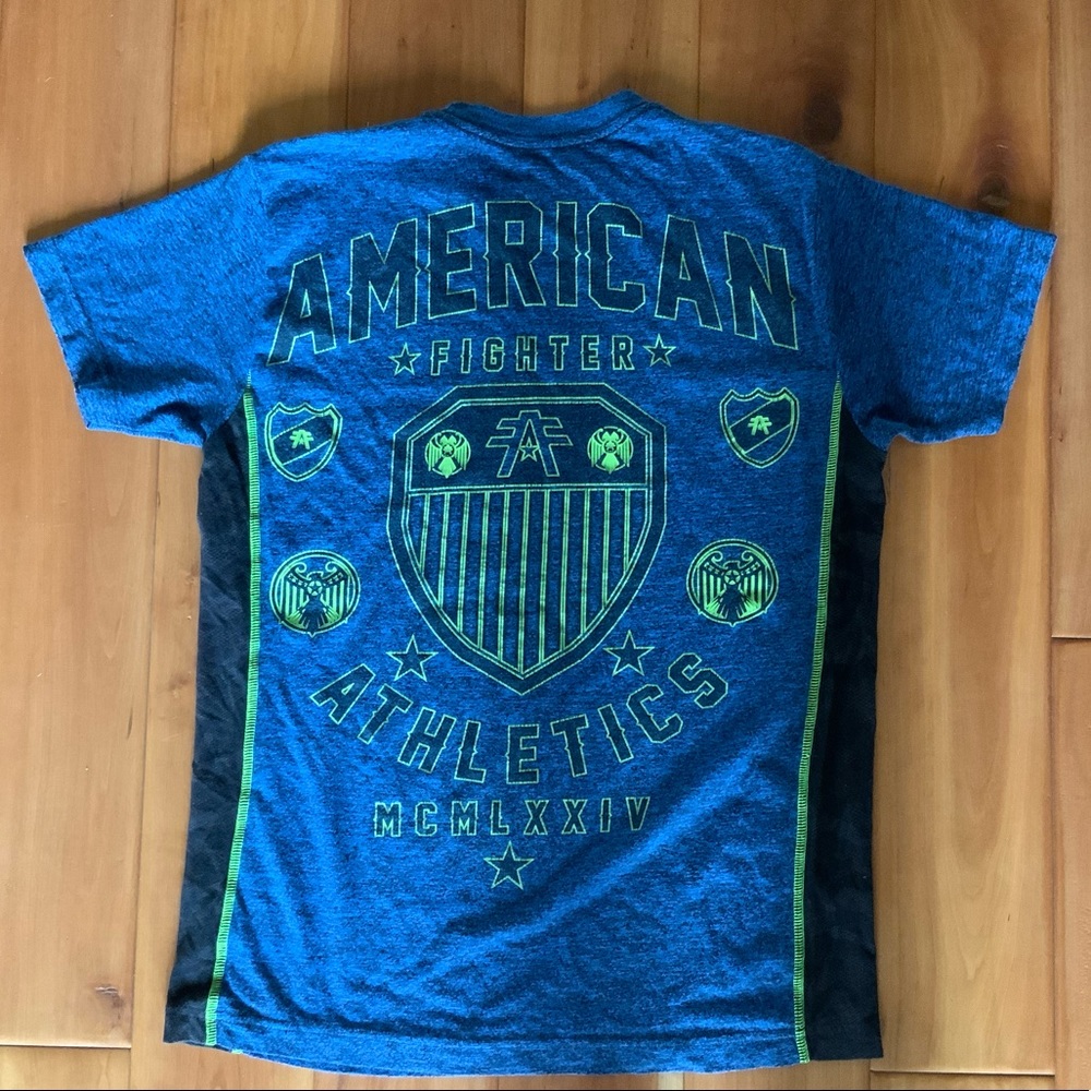 American Fighter blue t shirt size small